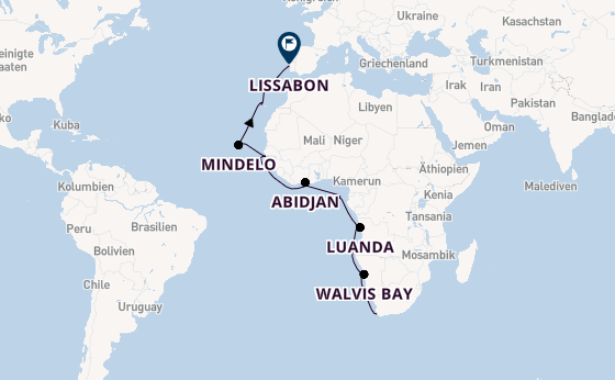 Afrika ab Kapstadt, Südafrika auf der Seven Seas Explorer