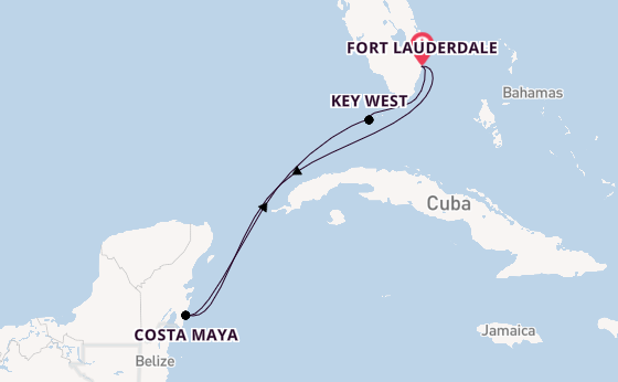 Westelijke Caraïben vanaf Fort Lauderdale, Verenigde Staten met de Celebrity Summit