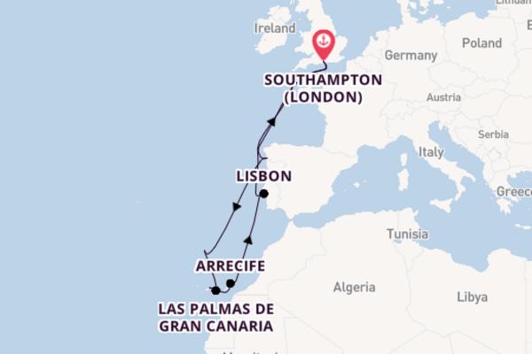 Europe from Southampton with MSC Virtuosa