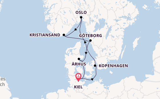Norwegen ab Kiel auf AIDAprima