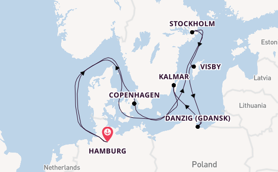 Europe from Hamburg, Germany with the HANSEATIC nature