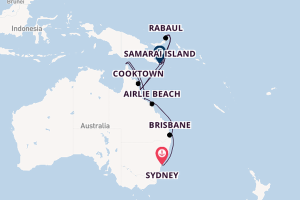 Australia from Sydney, Australia with the Seven Seas Navigator