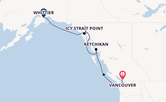 Alaska ab Vancouver, Kanada auf der Seven Seas Explorer