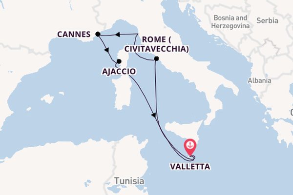  Italy & France Explorer with Valletta Stay