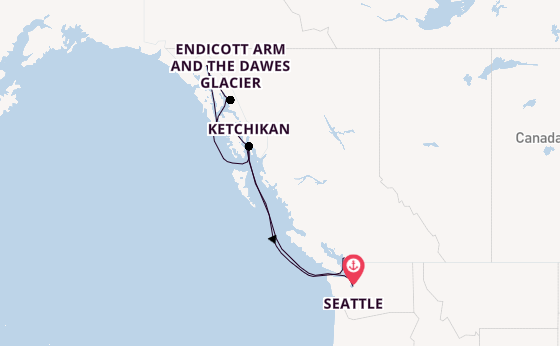 Alaska & West Canada from Seattle, Washington, USA with the Celebrity Edge