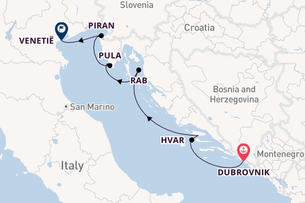 Kroatië vanaf Dubrovnik, Kroatië met de L'Austral