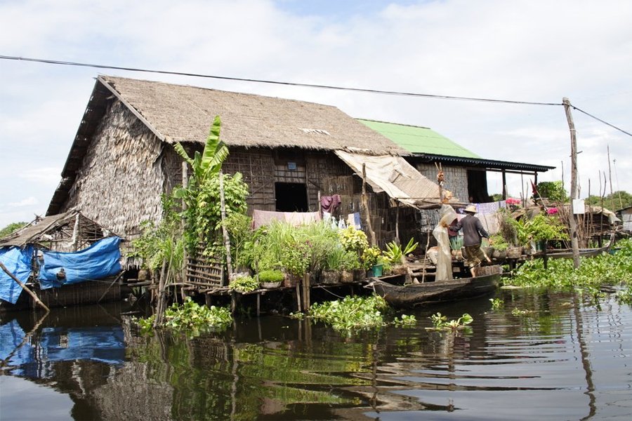 Zuidoost-Azië vanaf Ho Chi Minhstad, Vietnam met de Lan Diep
