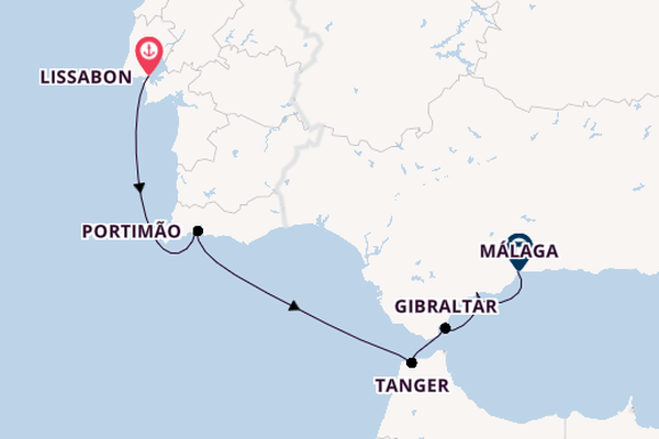 Westliches Mittelmeer ab Lissabon, Portugal auf der Royal Clipper