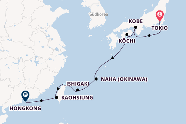 Ostasien ab Tokio, Japan auf der EXPLORA III