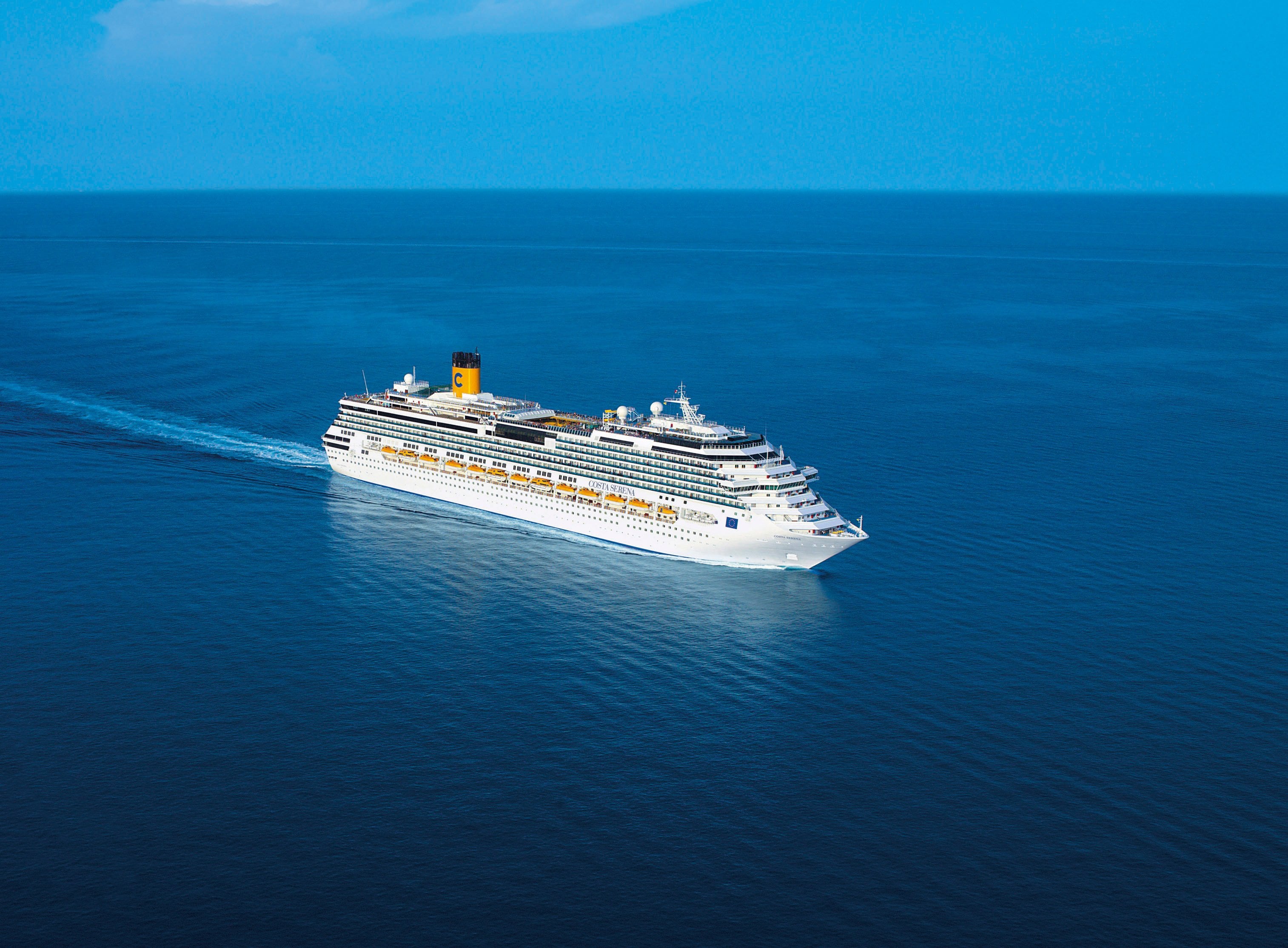 at sea