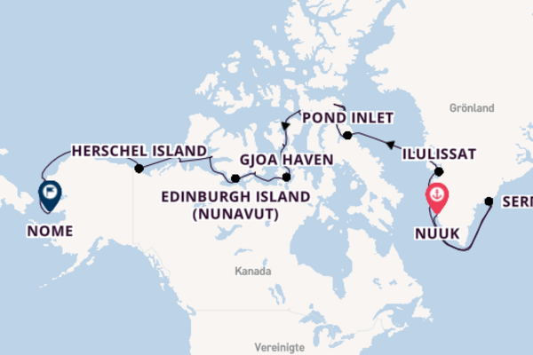 Faszinierende Kreuzfahrt über Dundas Harbour ab Nuuk