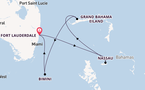 Caribbean vanaf Fort Lauderdale, Verenigde Staten met de Brilliance of the Seas