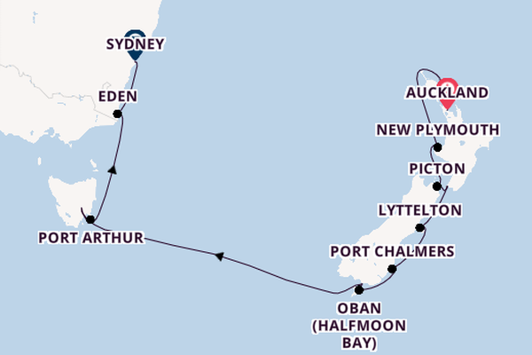 Australien und Neuseeland ab Auckland, Neuseeland auf der Amadea