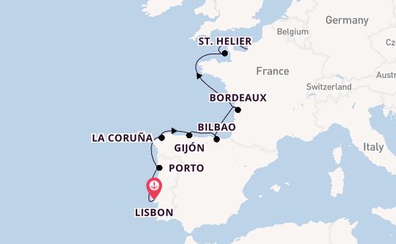 Portugal from Lisbon, Portugal with the Seven Seas Mariner