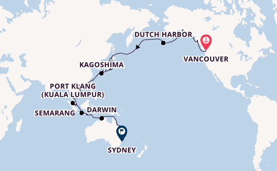Transpacific from Vancouver, Canada with the Viking Orion