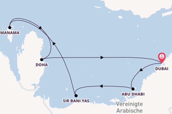 9 Tage Emirate und Orient Kreuzfahrt