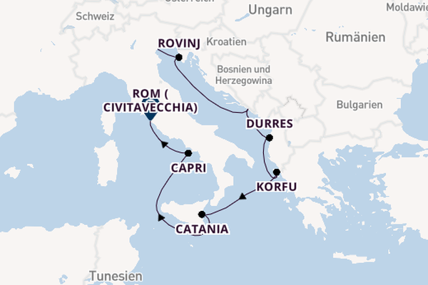 Mittelmeer ab Venedig, Italien auf der Nautica