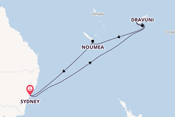 Südsee ab Sydney, Australien auf der Royal Princess