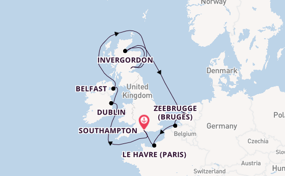 British Isles from Southampton, England with the Norwegian Star