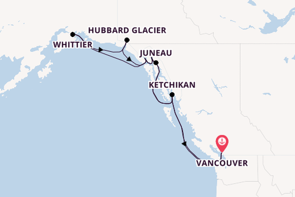 Alaska from Vancouver, British Columbia with the Nieuw Amsterdam