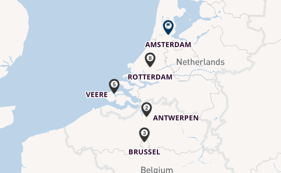 Maas vanaf Brussel, België met de VIVA MOMENTS