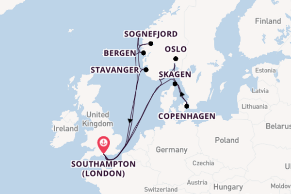 Vibrant voyage from Southampton (London) with Princess Cruises