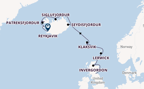 British Isles from Leith (Edinburgh), Scotland with the Seabourn Venture