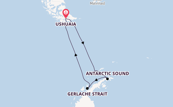Antarktis ab Ushuaia, Argentinien auf der MS Roald Amundsen