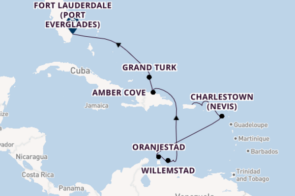 Caribbean from San Juan, Puerto Rico with the Grand Princess