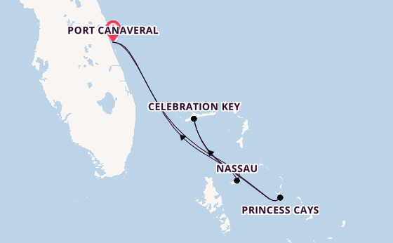 Karibik ab Port Canaveral, USA auf der Carnival Freedom 