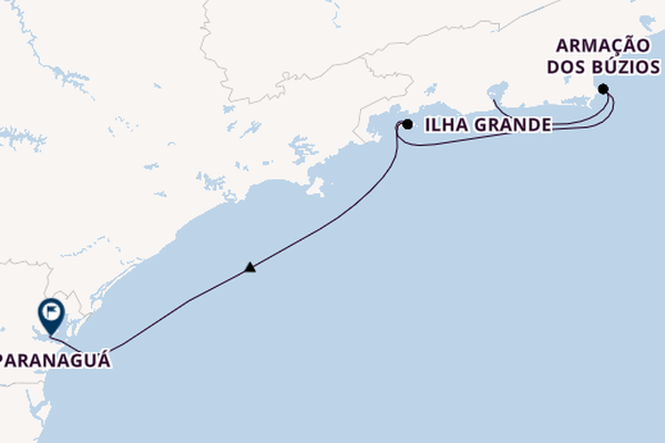 Brazilië vanaf Rio de Janeiro, Brazilië met de MSC Musica