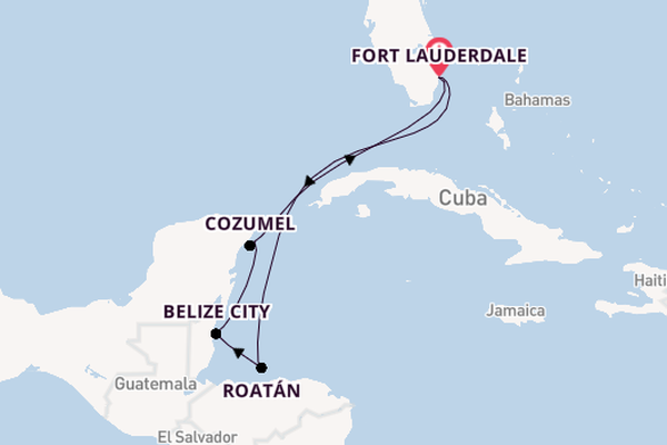 Westelijke Caraïben vanaf Fort Lauderdale, Verenigde Staten met de Regal Princess