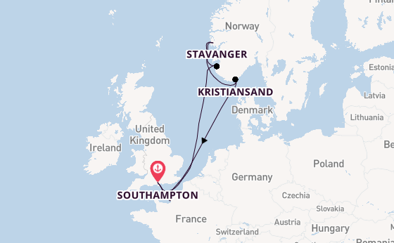 Norway from Southampton, England with the Freedom of the Seas