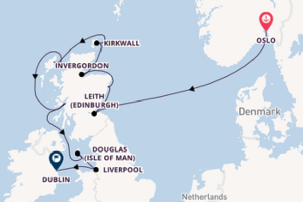 Cruise in 12 dagen naar Dublin met Azamara