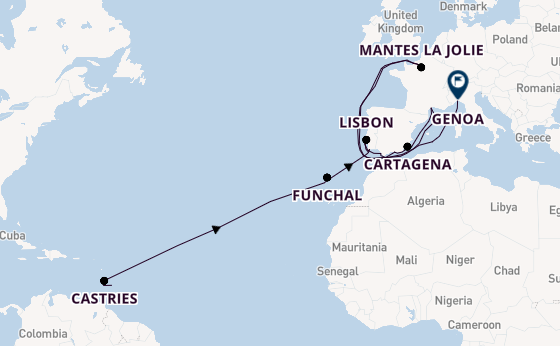 Mediterranean from Bridgetown, Barbados with the Seabourn Ovation 