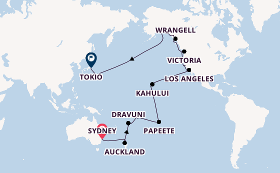 Transpacifisch vanaf Sydney, Australië met de Grand Princess