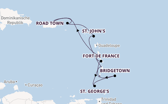 Karibik ab San Juan, Puerto Rico auf der Celebrity Constellation