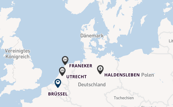 Elbe ab Berlin, Deutschland auf der VIVA RUBY