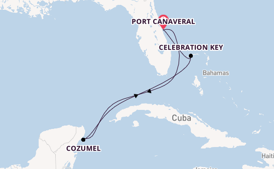 Caribbean vanaf Port Canaveral, Verenigde Staten met de Carnival Vista