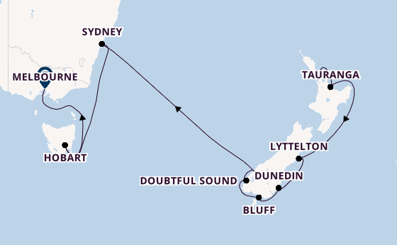 Australië en Nieuw-Zeeland vanaf Auckland, Nieuw-Zeeland met de Silver Whisper
