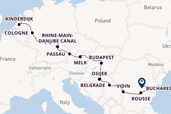 Danube River, Europe from Amsterdam, Netherlands with the Viking Vidar