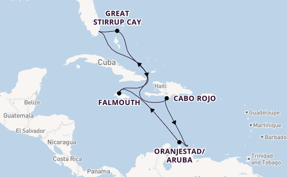 Caribbean from Miami, Florida, USA with the Norwegian Joy