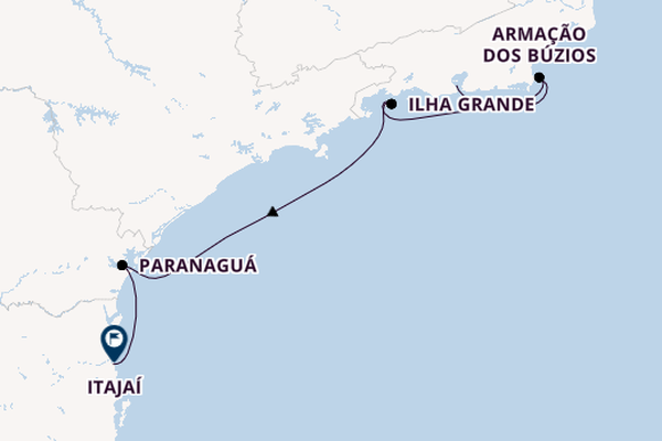 Brazilië vanaf Rio de Janeiro, Brazilië met de MSC Musica