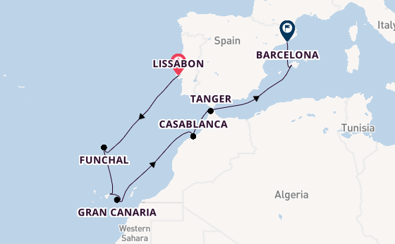 Canarische Eilanden vanaf Lissabon, Portugal met de Mariner of the Seas®