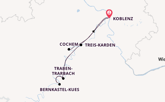 Mosel ab Koblenz, Deutschland auf der VIVA MOMENTS