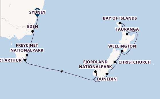 Australien und Neuseeland ab Auckland, Neuseeland auf der Royal Princess