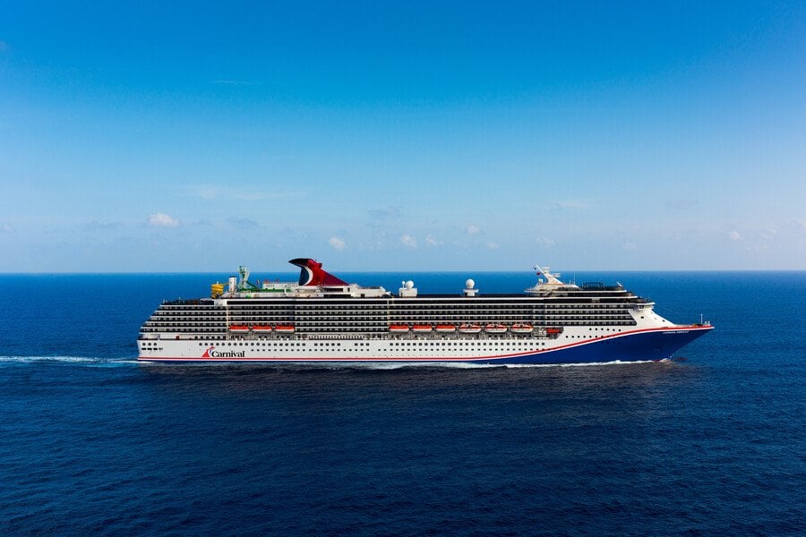 at sea