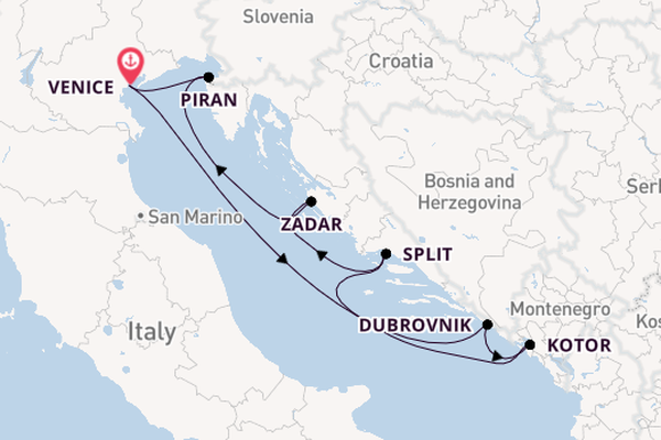 Mediterranean Sea from Venice, Italy with the Ilma