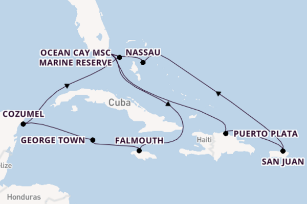 Expedition with MSC Cruises from Miami
