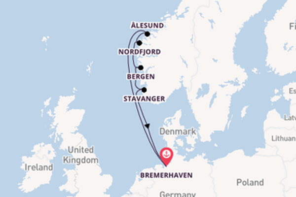 Maak een droomcruise naar Nordfjord